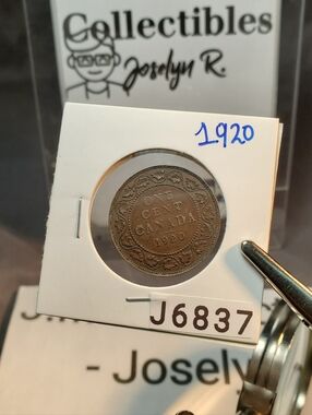 1920 large cent Canada Cent KM# 21